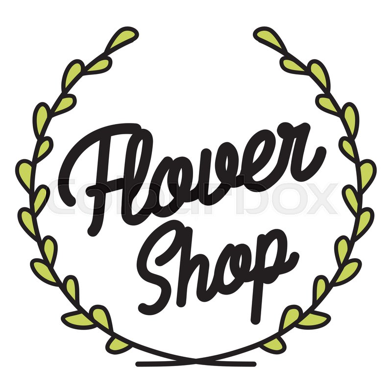 800x800 Flower Shop Vector Logo, Emblem, Stock Vector Colourbox