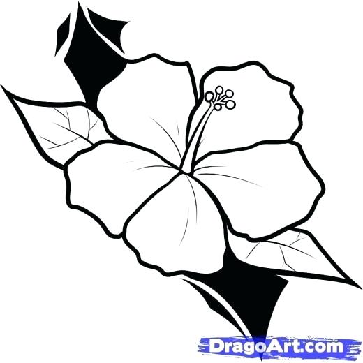 520x520 Easy Flower Tattoo Isolated Flower For Sticker Or Tattoo Very Easy