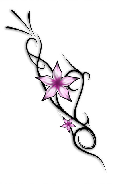 Flower Tribal Drawing | Free download on ClipArtMag