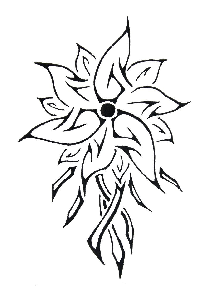 900x1200 Tribal Flower