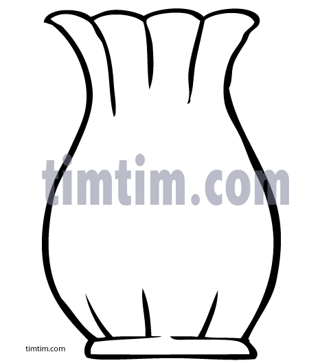 482x528 Free Drawing Of Flower Vase Bw From The Category Building Home