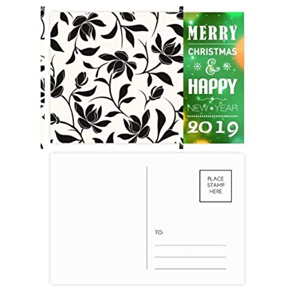 425x425 Flower Vine Drawing Art Plant New Year Postcard