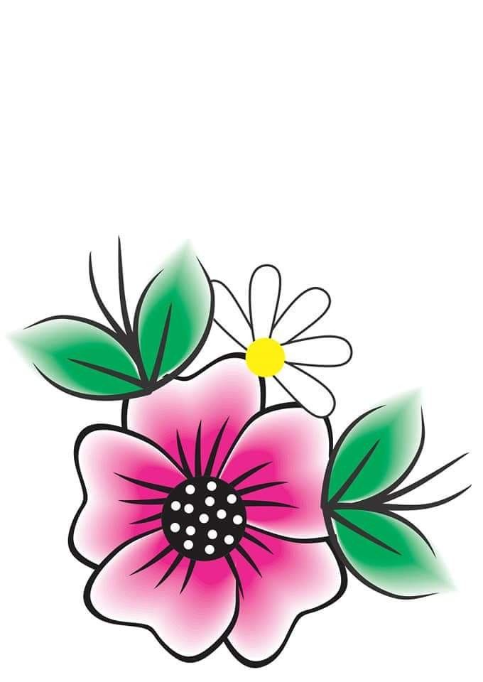 Flower Wallpaper Drawing | Free download on ClipArtMag