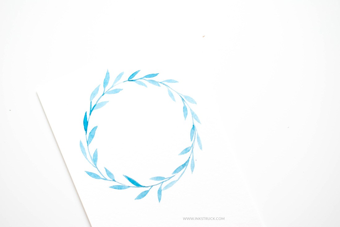 1100x736 How To Make Watercolor Flower Wreaths