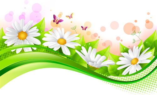 500x305 Branch Spring Flowers Birds Clip Art Free Vector Download