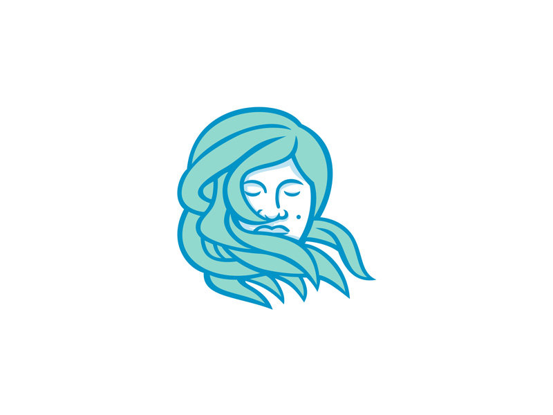 800x600 polynesian woman flowing hair mascot