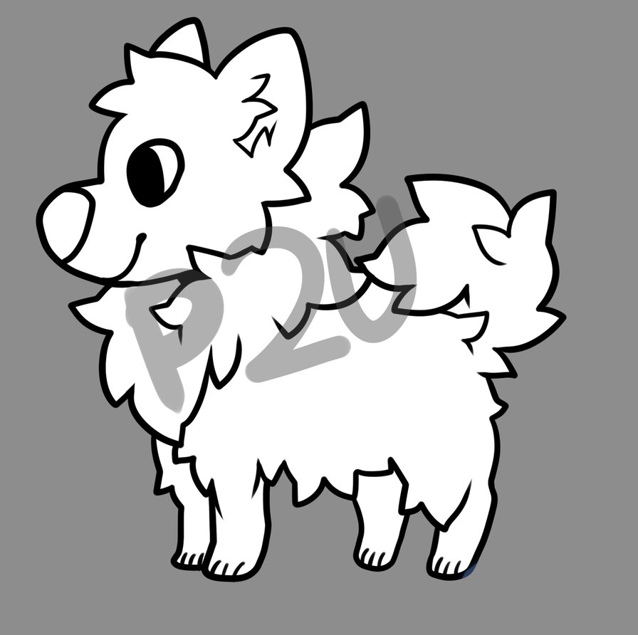 Fluffy Dog Drawing
