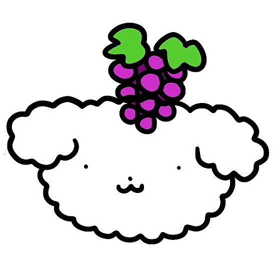 550x550 Grapes Fluffy Dog Face Photographic Prints