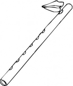 250x296 Flute Clipart Outline, Picture