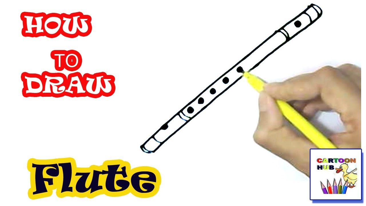 1280x720 How To Draw Flute In Easy St Step