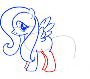 302x265 how to draw fluttershy, my little pony, step