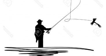 367x195 fly fishing casting silhouette archives