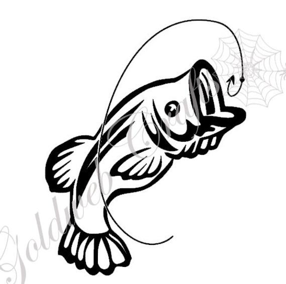 570x567 Fly Fishing Vinyl Car Decal Etsy