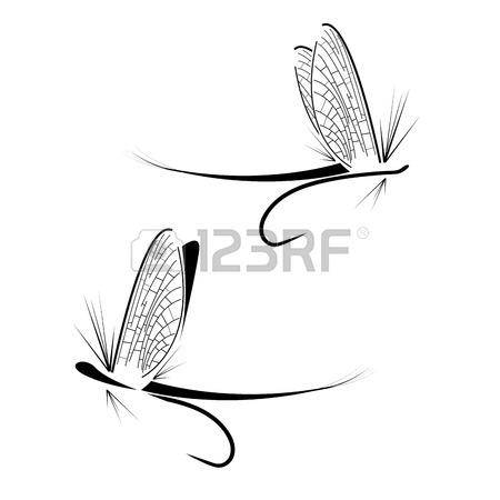 450x450 Huge Collection Of 'fishing Fly Silhouette' Download More Than