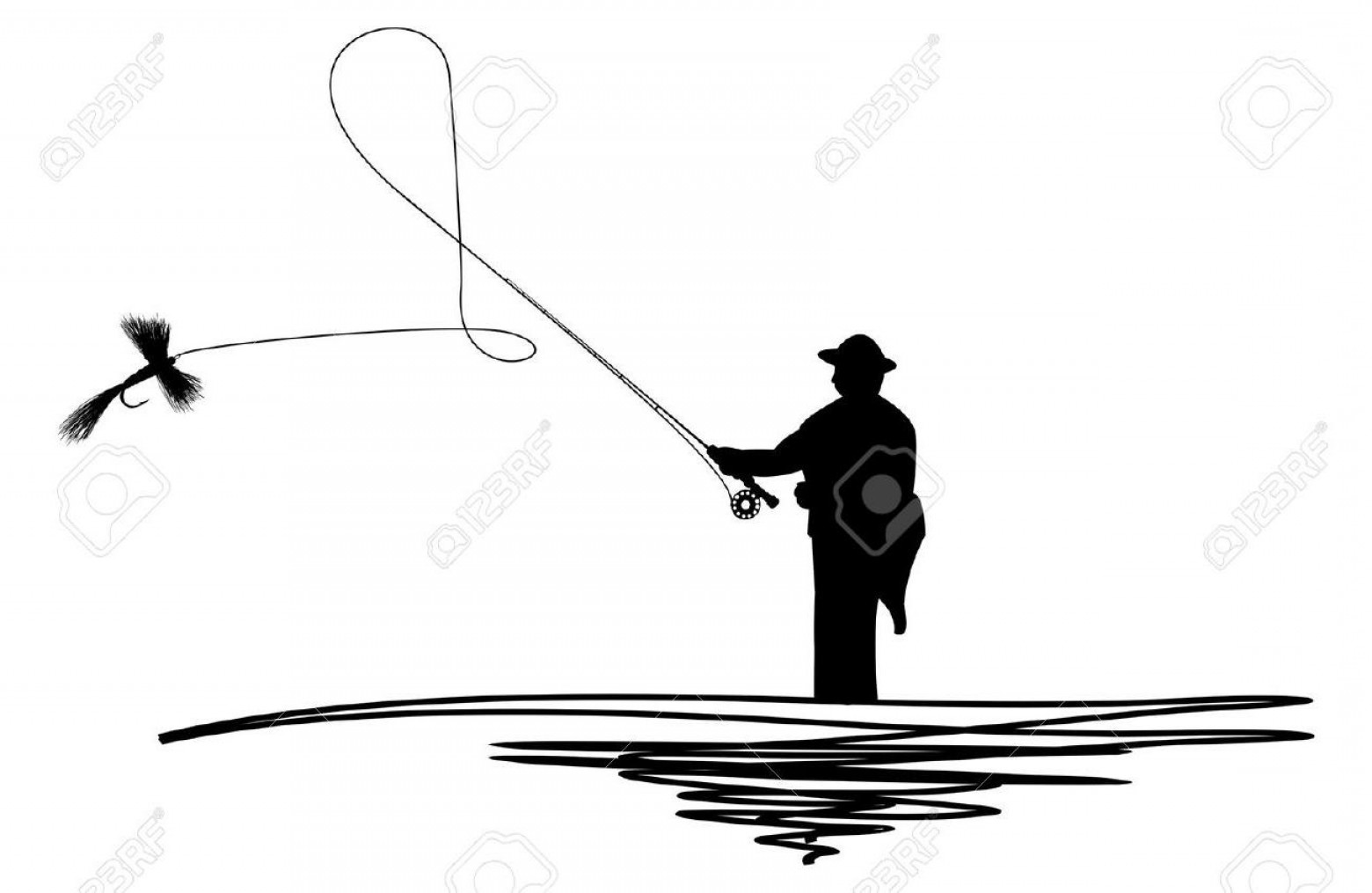1560x1015 top fly fishing casting silhouette library sohadacouri