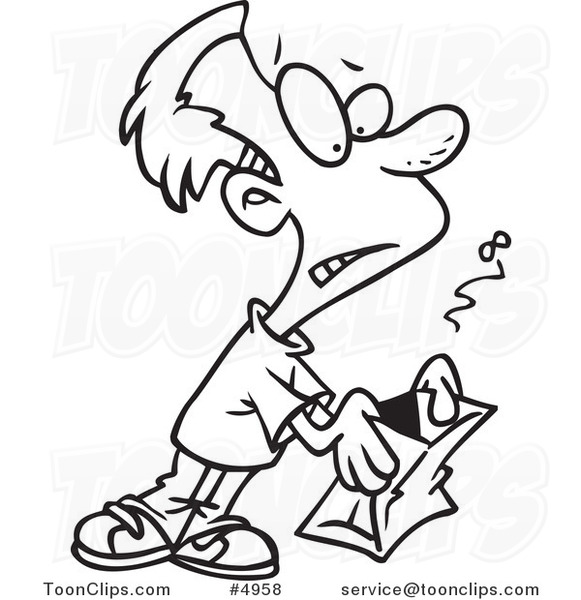 581x600 cartoon black and white line drawing of a fly emerging