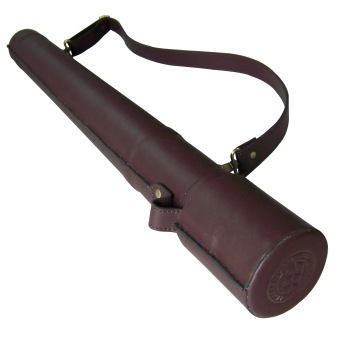 350x350 classic genuine leather drawing tube fly fishing rod tube
