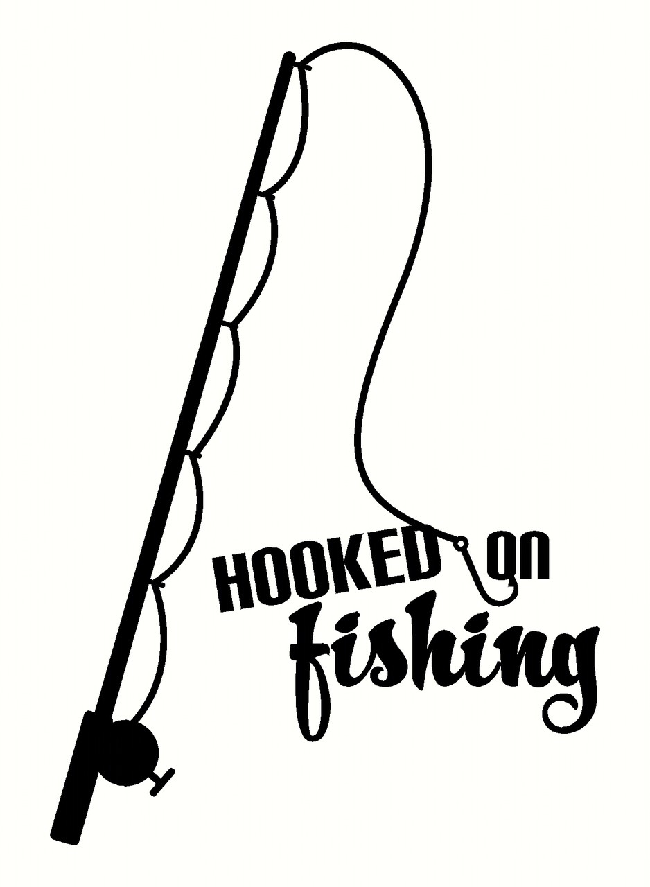 938x1280 Silhouette Fishing Pole Clipart