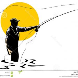 300x300 Best Hd Fly Fisherman Drawing Vector Design Sohadacouri