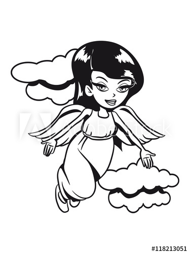 375x500 Flying Angel Wings