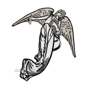 300x300 Angel Flying Patch With Gold Or Silver Wings Sewing Apparel Iron