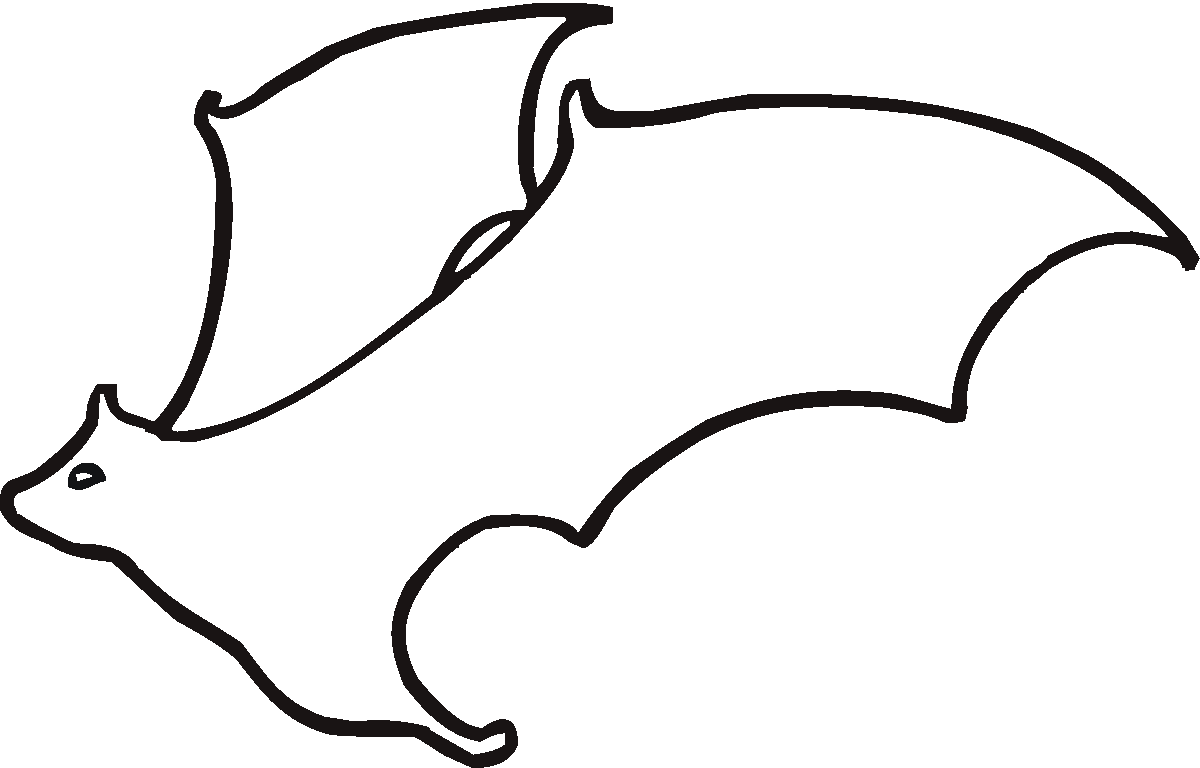 1200x768 Flying Bat Outline Coloring Coloring Picture Of A Bat