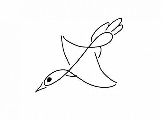 520x390 How To Turn A Cursive L Into A Bird Drawing Hubpages