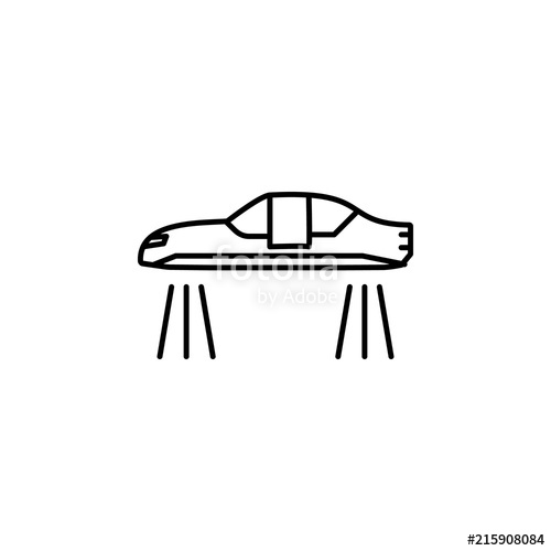 500x500 Flying Car Icon Element Of Intelligence Icon For Mobile Concept