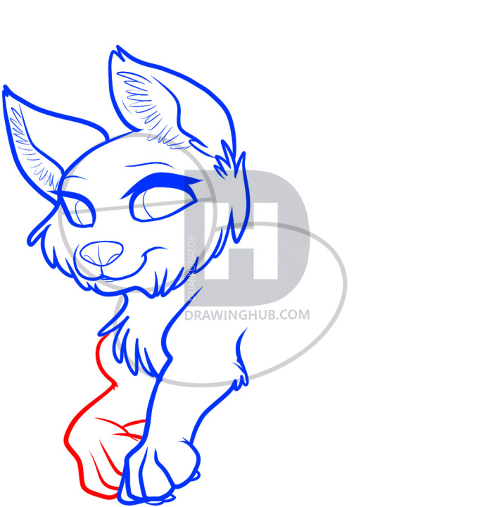 712x720 How To Draw A Flying Wolf, Flying Wolf, Step