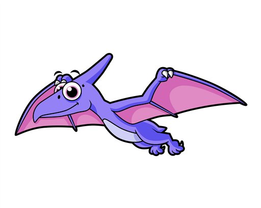 512x409 Cute Illustration Of A Flying Pterodactyl Buy Photos Ap