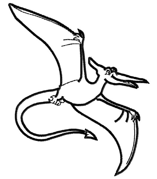 525x600 Pterodactyl Drawing For Free Download