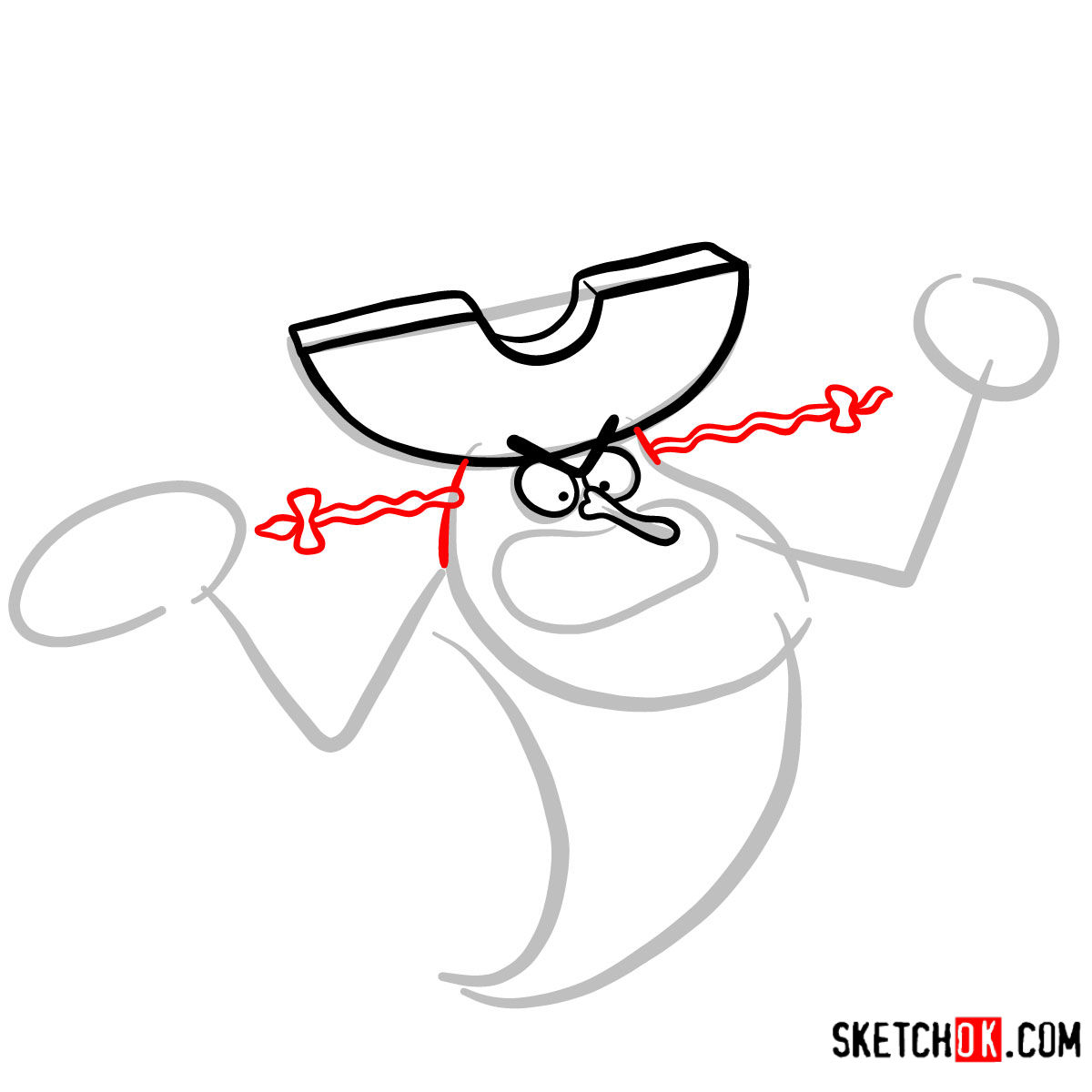 1200x1200 How To Draw The Flying Dutchman Spongebob