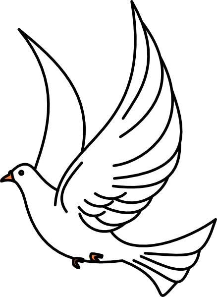 438x599 imgs for gt flying dove clip art church banners to make bird