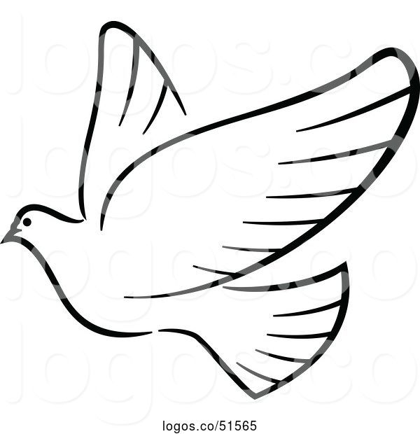 Flying Dove Drawing | Free download on ClipArtMag