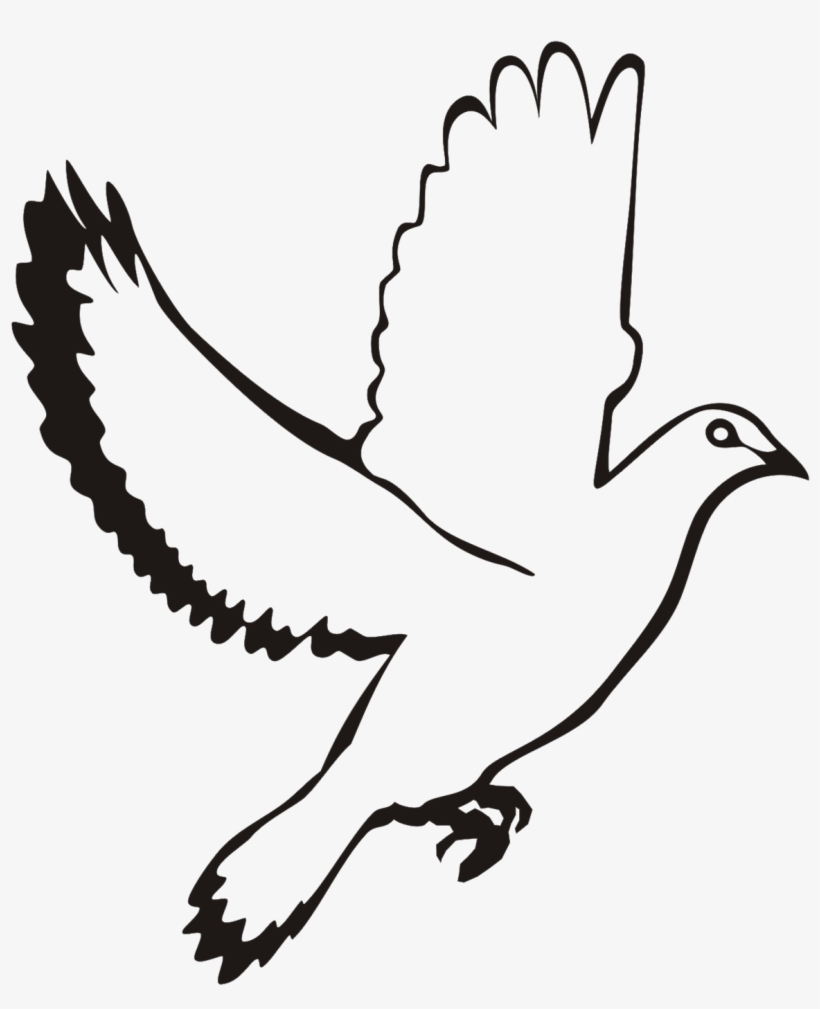 820x1009 White Flying Dove Clipart