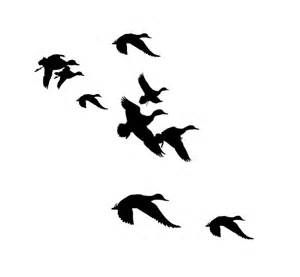 300x277 Flying Duck Clipart Black And White Stock