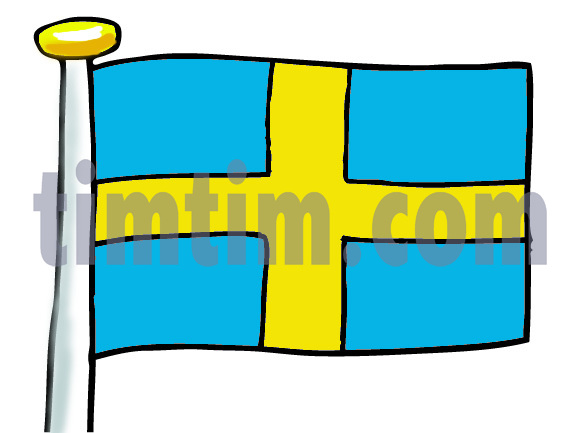 580x433 Free Drawing Of Flag Sweden From The Category Holidays Tourism
