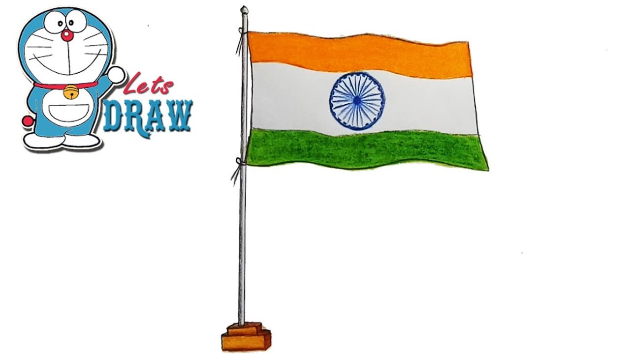 1280x720 How To Draw Indian Flag Step