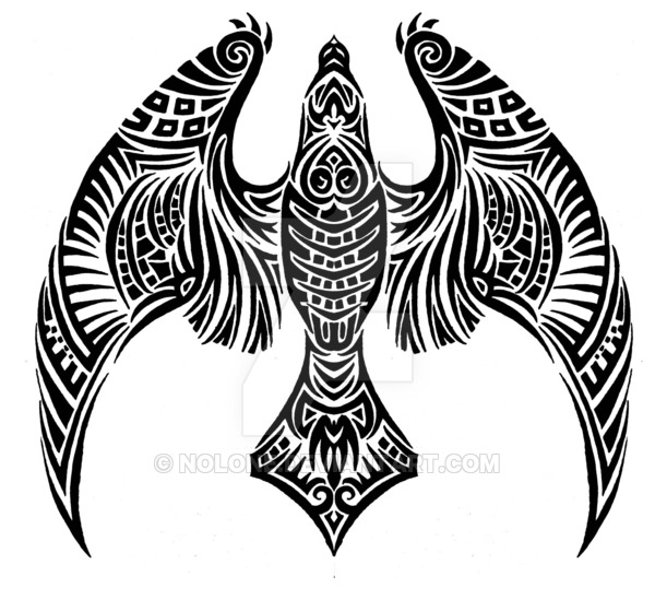 600x549 Hawk Lineart Tattoo For Free Download