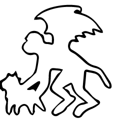 236x242 Flying Monkey Cookie Cutter