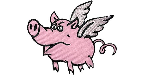 600x350 Papapatch Flying Pig Animal Wings Wild Hog Pet Sew
