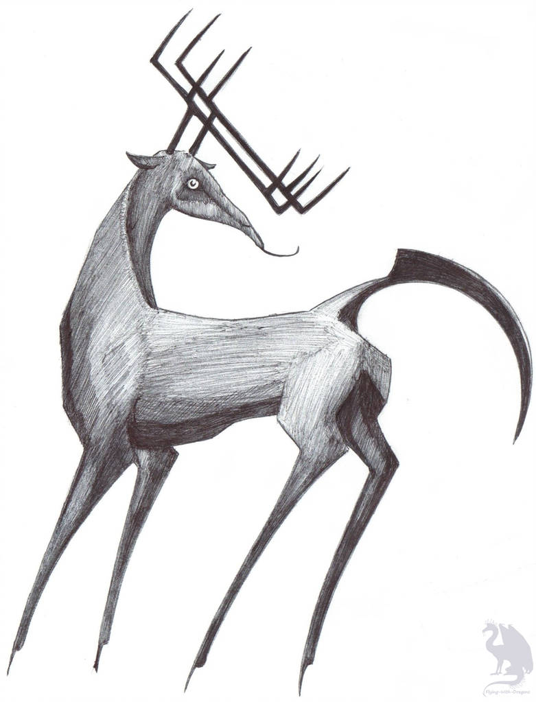 781x1023 Alien Deer