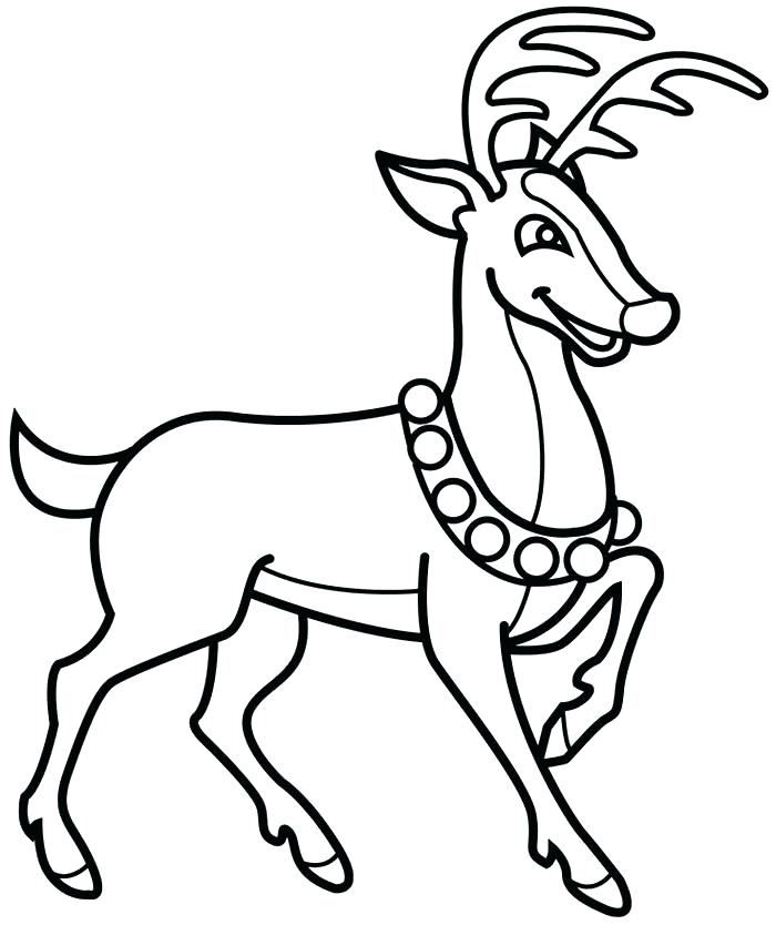 700x834 Reindeer Coloring