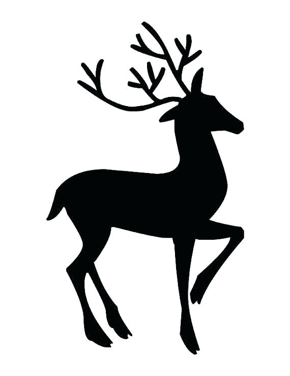 570x737 Reindeer Template Printable Free Animal Templates Premium He