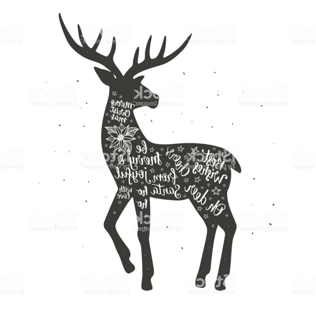 1228x1228 Reindeer Vector Art Single Color Soidergi