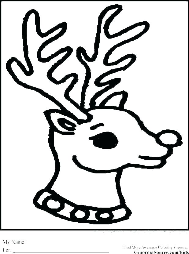 618x832 Coloring Pages Of Reindeer Coloring Pages Reindeer Of Flying