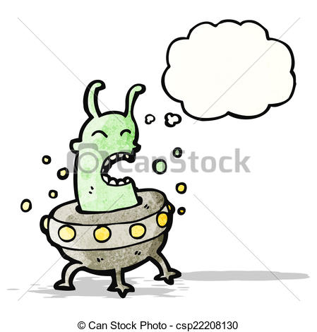 449x470 cartoon alien in flying saucer vectors