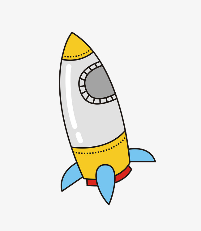 650x748 alien element flying saucer spaceship rocket cartoon hand painted