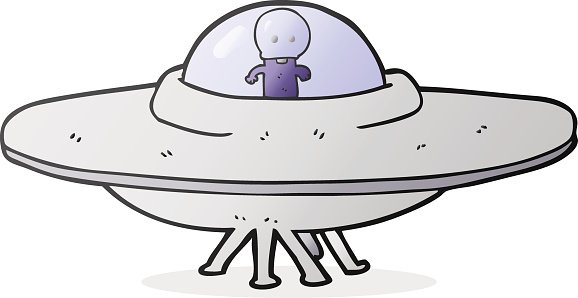 578x298 cartoon alien flying saucer stock vectors