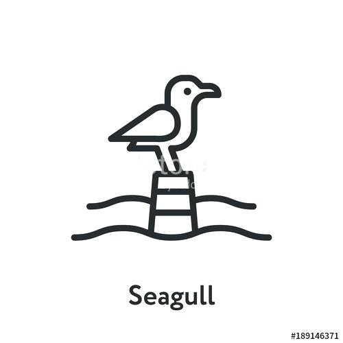 500x500 seagull outline stock photos offset seagull flying outline